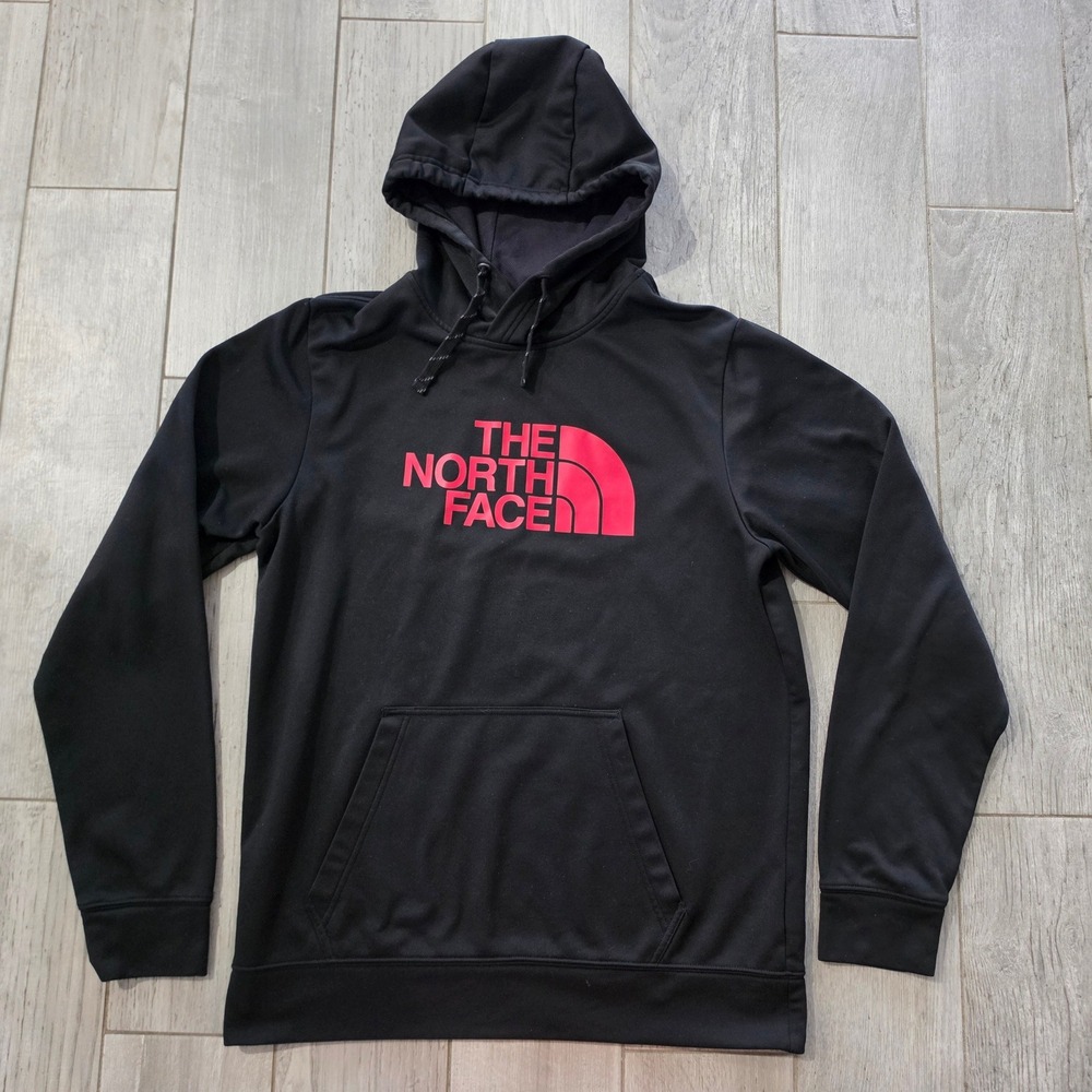 The North Face Mens Surgent Half Dome Hoodie Pullover Sweatshirt Medium Black